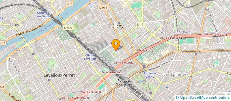 localisation de l'entreprise MONSIEUR VINCENT PUREN à CLICHY