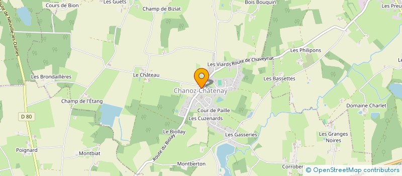 localisation de l'entreprise MONSIEUR VINCENT QUELIN à CHANOZ-CHATENAY