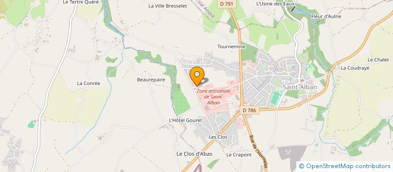 localisation de l'entreprise MONSIEUR VINCENT QUEMARD  SAINT-ALBAN