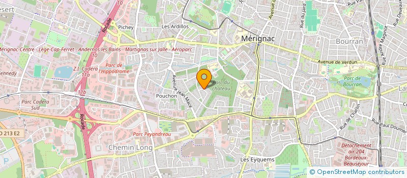 localisation de l'entreprise MONSIEUR VINCENT QUILLASI  MERIGNAC