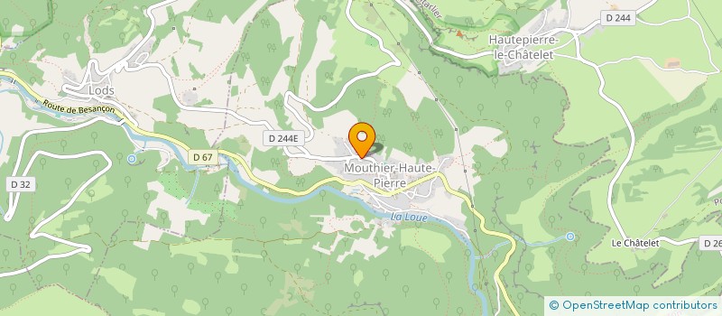 localisation de l'entreprise MONSIEUR VINCENT RACLOT  MOUTHIER-HAUTE-PIERRE