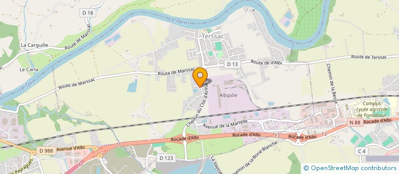 localisation de l'entreprise MONSIEUR VINCENT RAFFANEL  TERSSAC