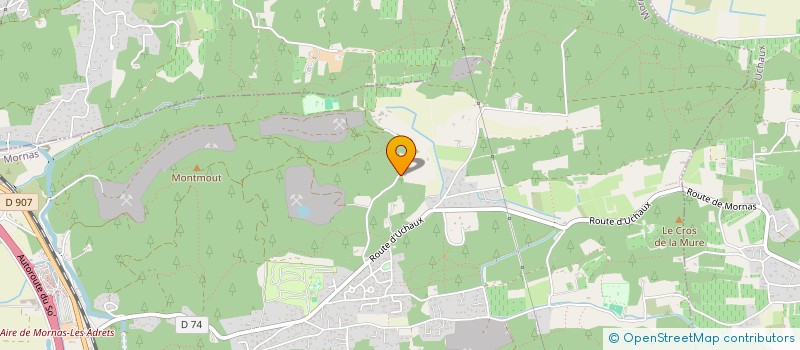 localisation de l'entreprise MONSIEUR VINCENT RAGUET  MORNAS