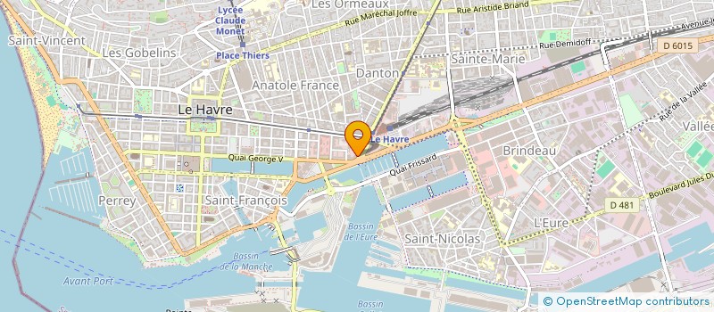 localisation de l'entreprise MONSIEUR VINCENT RAIROUX  LE HAVRE