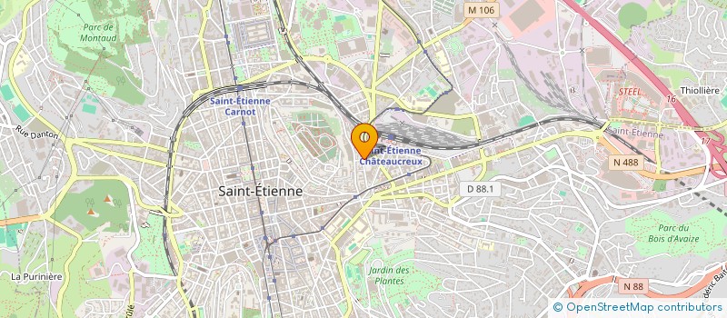 localisation de l'entreprise MONSIEUR VINCENT RALLO  SAINT-ETIENNE