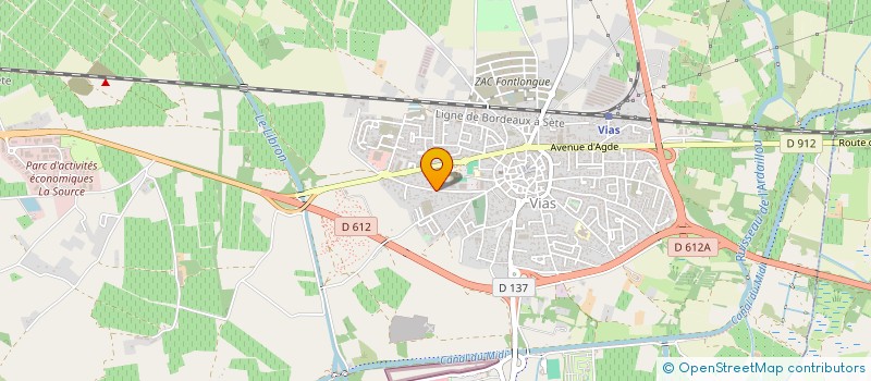 localisation de l'entreprise MONSIEUR VINCENT RAMADE  VIAS