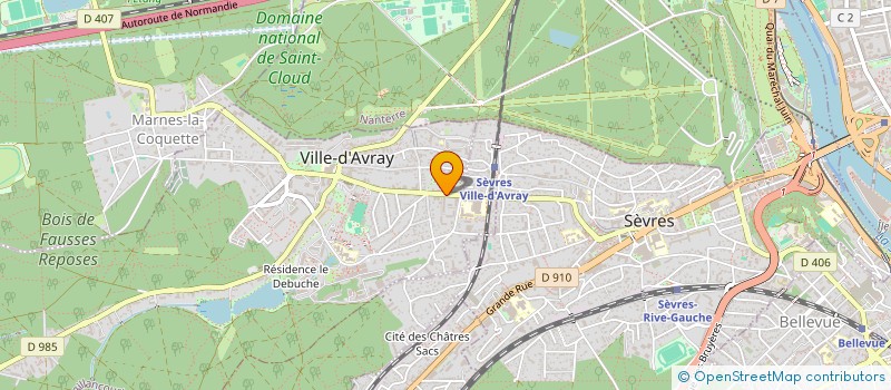 localisation de l'entreprise MONSIEUR VINCENT RAMET  VILLE-D'AVRAY