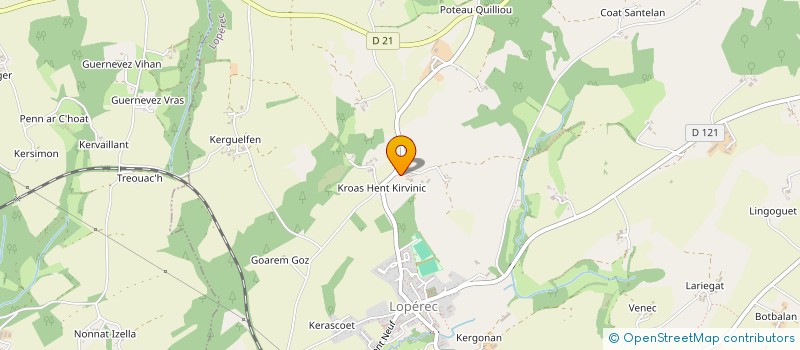 localisation de l'entreprise MONSIEUR VINCENT RANNOU  LOPEREC