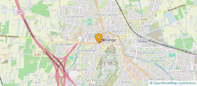 localisation de l'entreprise MONSIEUR VINCENT RANVIN à ORANGE