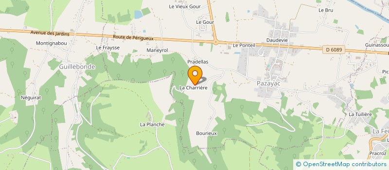 localisation de l'entreprise MONSIEUR VINCENT RAVIDAT  TERRASSON LAVILLEDIEU