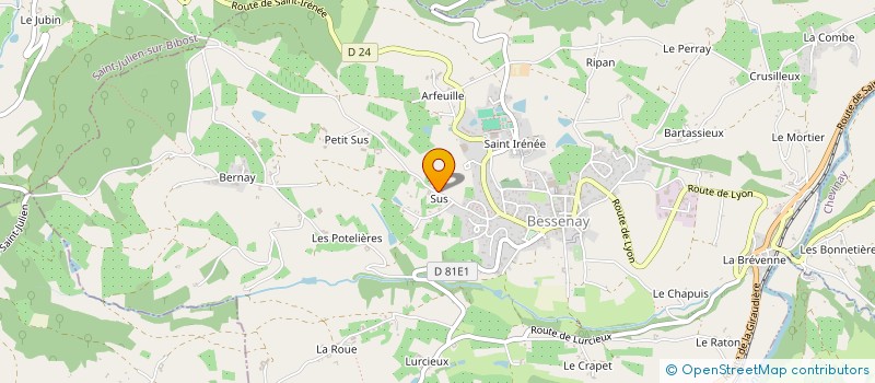 localisation de l'entreprise MONSIEUR VINCENT RAY  BESSENAY