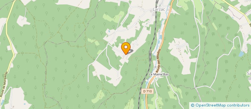 localisation de l'entreprise MONSIEUR VINCENT RAYMOND BOOM  LARZAC