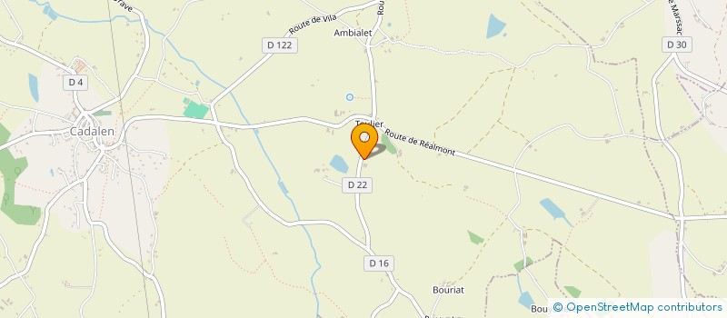 localisation de l'entreprise MONSIEUR VINCENT REBOURS  CADALEN