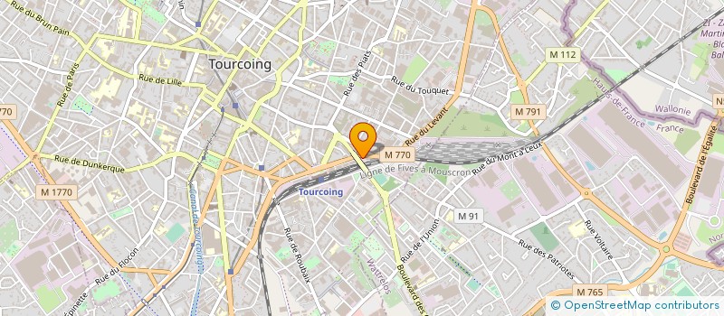 localisation de l'entreprise MONSIEUR VINCENT RELIQUET  TOURCOING