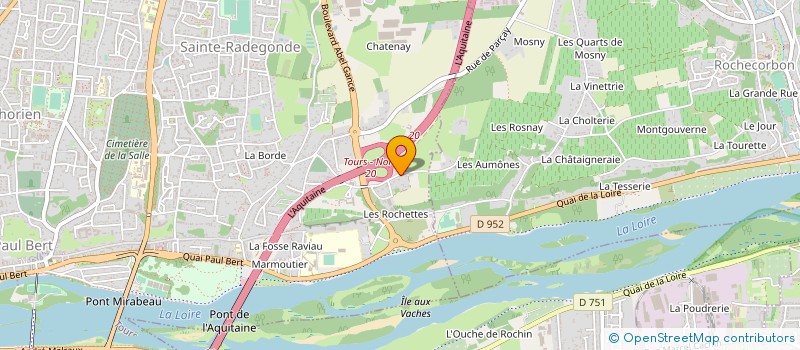 localisation de l'entreprise MONSIEUR VINCENT RENARD  TOURS