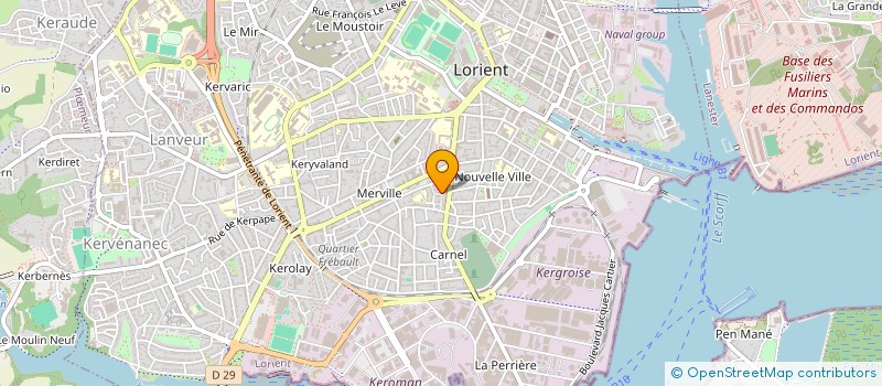 localisation de l'entreprise MONSIEUR VINCENT RENARD  LORIENT