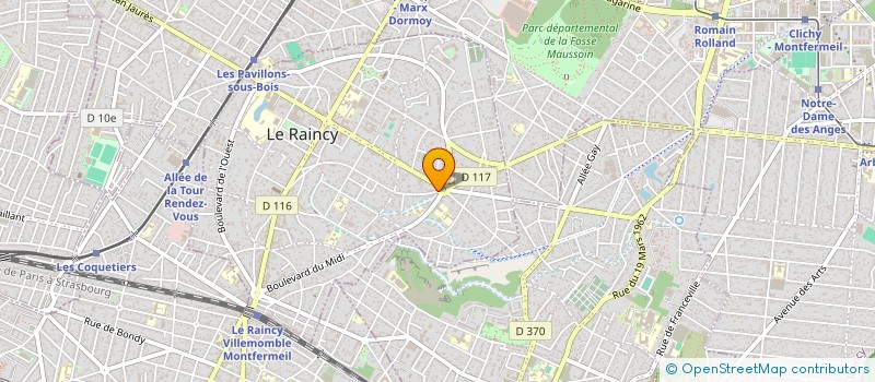 localisation de l'entreprise MONSIEUR VINCENT RENAUDIE à LE RAINCY