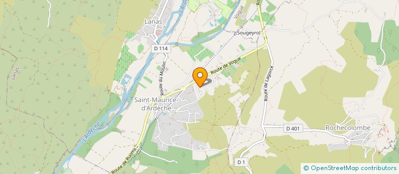 localisation de l'entreprise MONSIEUR VINCENT RENAULT  SAINT-MAURICE-D'ARDECHE