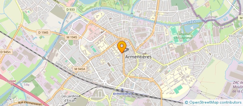 localisation de l'entreprise MONSIEUR VINCENT RENE RAYMOND DERUY à ARMENTIERES