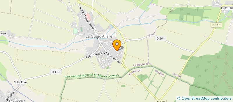 localisation de l'entreprise MONSIEUR VINCENT RENOUX  LE GUE-D'ALLERE