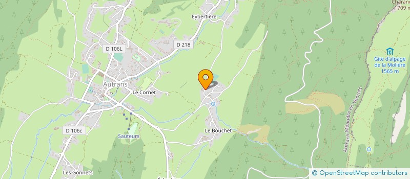 localisation de l'entreprise MONSIEUR VINCENT REYNAUD  AUTRANS-MEAUDRE EN VERCORS