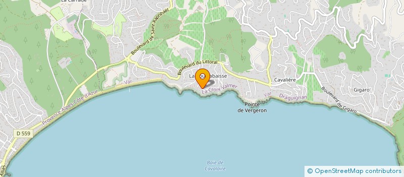 localisation de l'entreprise MONSIEUR VINCENT REYTINAT  LA CROIX VALMER