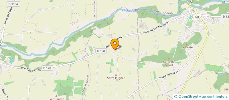 localisation de l'entreprise MONSIEUR VINCENT RIBIERE  LA BEGUDE DE MAZENC