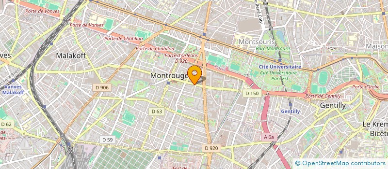 localisation de l'entreprise MONSIEUR VINCENT RICARD  MONTROUGE