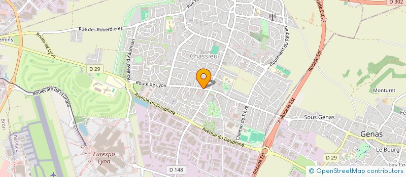 localisation de l'entreprise MONSIEUR VINCENT RICHARD  CHASSIEU