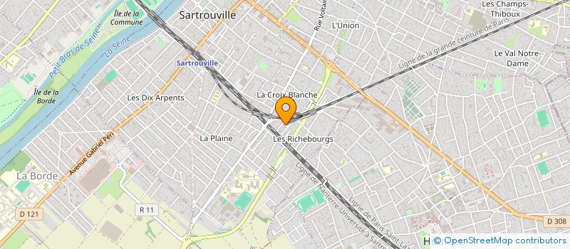 localisation de l'entreprise MONSIEUR VINCENT RICHARD à SARTROUVILLE