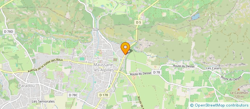 localisation de l'entreprise MONSIEUR VINCENT RICHARDOT à MAUSSANE-LES-ALPILLES