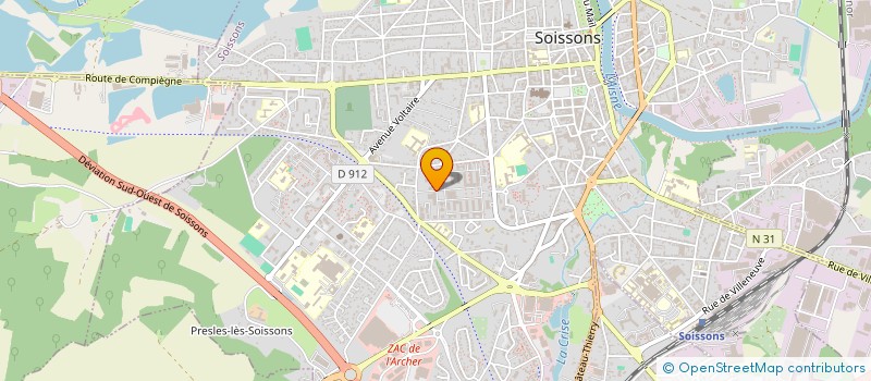 localisation de l'entreprise MONSIEUR VINCENT RIGEASSE à SOISSONS