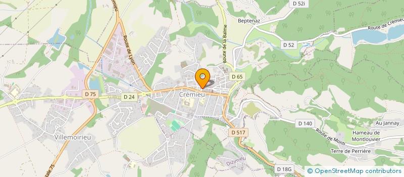 localisation de l'entreprise MONSIEUR VINCENT RIONDET  CREMIEU