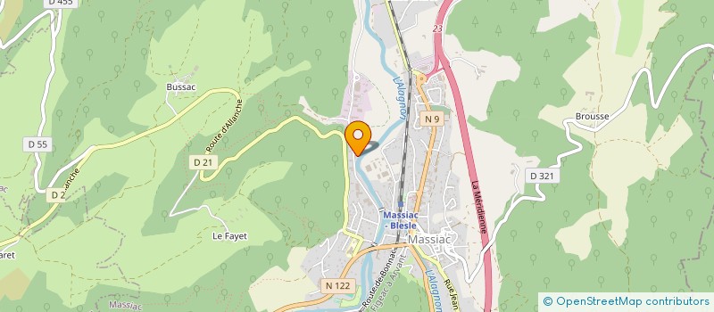 localisation de l'entreprise MONSIEUR VINCENT RIQUET à MASSIAC