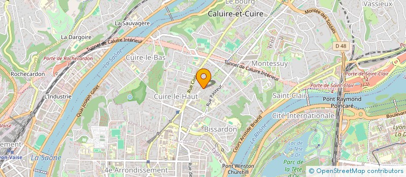 localisation de l'entreprise MONSIEUR VINCENT RIVOIRE  CALUIRE-ET-CUIRE