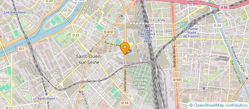 localisation de l'entreprise MONSIEUR VINCENT ROCHER  SAINT-OUEN-SUR-SEINE