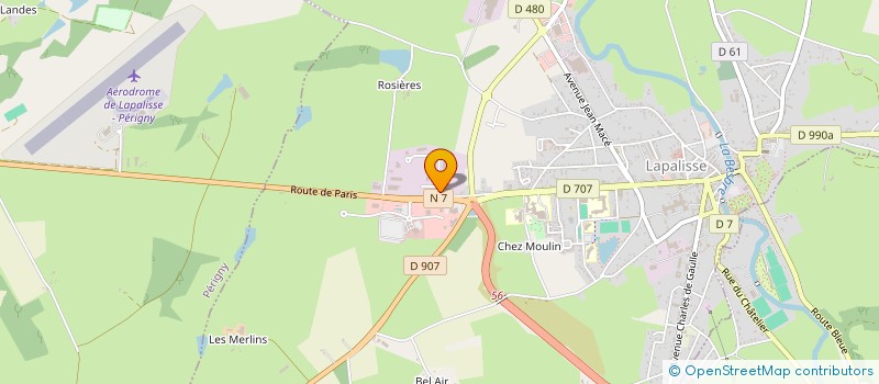 localisation de l'entreprise MONSIEUR VINCENT RODARO à LAPALISSE