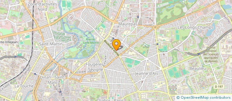 localisation de l'entreprise MONSIEUR VINCENT RODRIGUEZ  RENNES