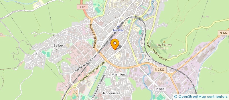 localisation de l'entreprise MONSIEUR VINCENT ROGER BONNET à AURILLAC