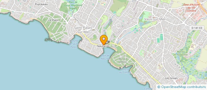 localisation de l'entreprise MONSIEUR VINCENT ROISNARD  SAINT-PALAIS-SUR-MER