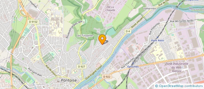 localisation de l'entreprise MONSIEUR VINCENT ROMAIN  PONTOISE