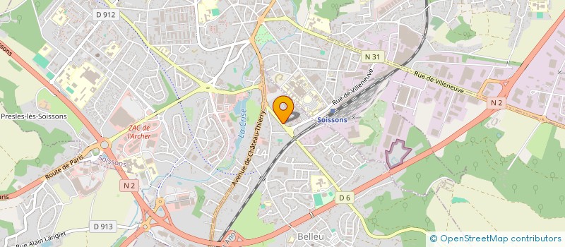 localisation de l'entreprise MONSIEUR VINCENT RONCORONI  BELLEU