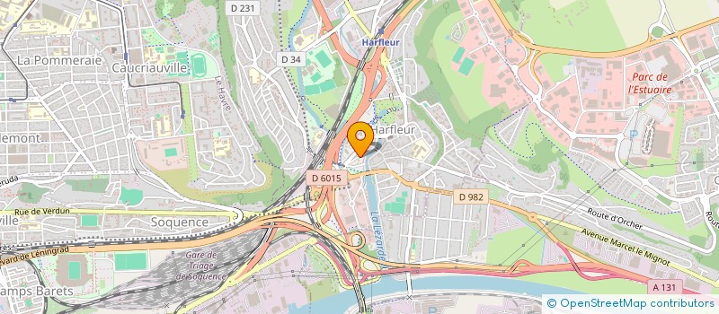 localisation de l'entreprise MONSIEUR VINCENT ROSE  HARFLEUR