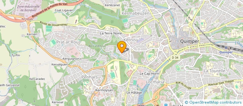 localisation de l'entreprise MONSIEUR VINCENT ROUGE à QUIMPER