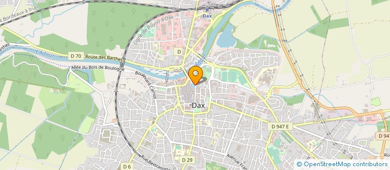 localisation de l'entreprise MONSIEUR VINCENT ROUGET  DAX