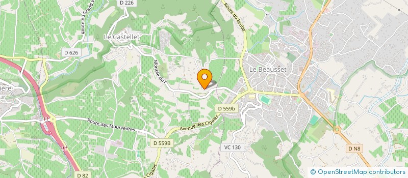 localisation de l'entreprise MONSIEUR VINCENT ROUGIER à LE CASTELLET