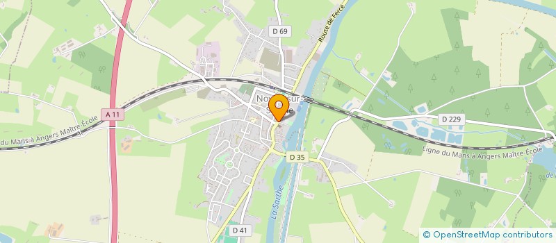 localisation de l'entreprise MONSIEUR VINCENT ROULLEAU  NOYEN-SUR-SARTHE