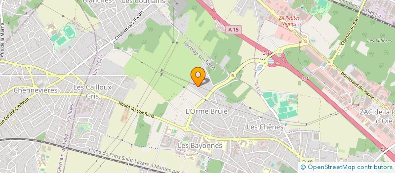 localisation de l'entreprise MONSIEUR VINCENT ROUQUET  HERBLAY-SUR-SEINE