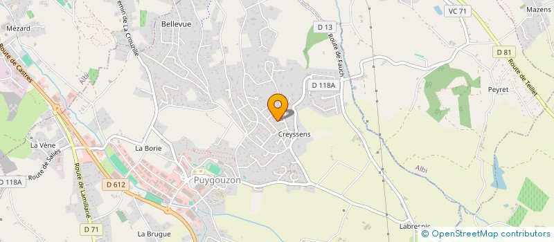 localisation de l'entreprise MONSIEUR VINCENT ROUQUETTE  ALBI