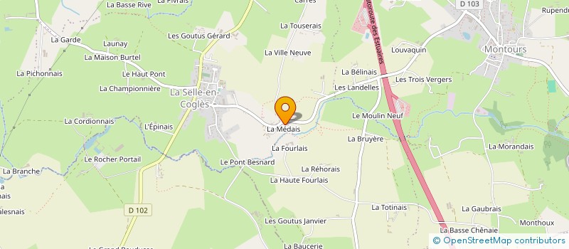 localisation de l'entreprise MONSIEUR VINCENT ROUSSEAU  LES PORTES DU COGLAIS